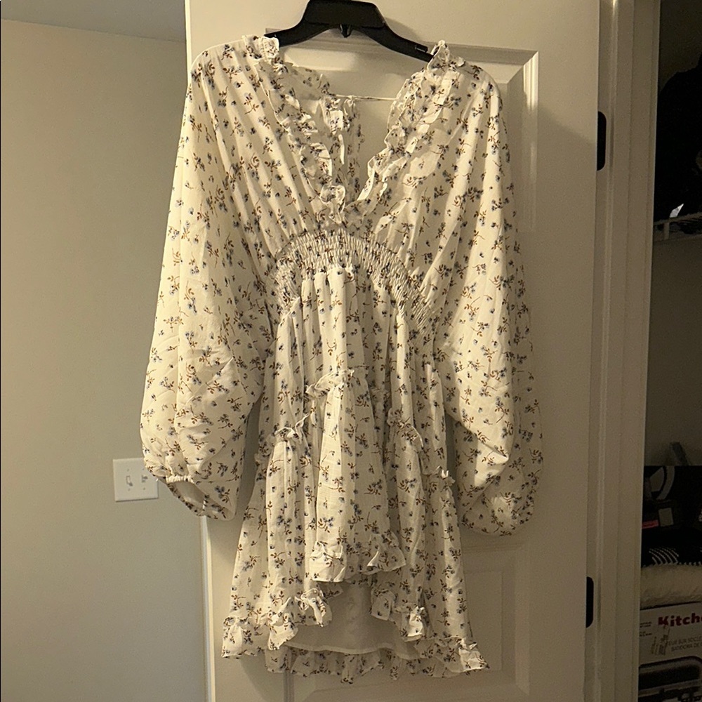 These Three Boutique Floral Smocked Dress